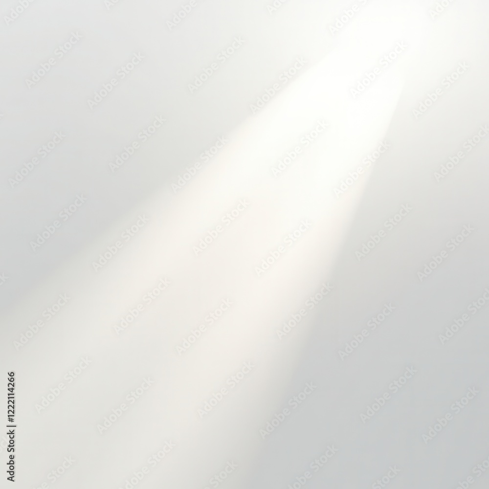 Poster rays of light emanating from top left light source isolated on white background. light beam overlay