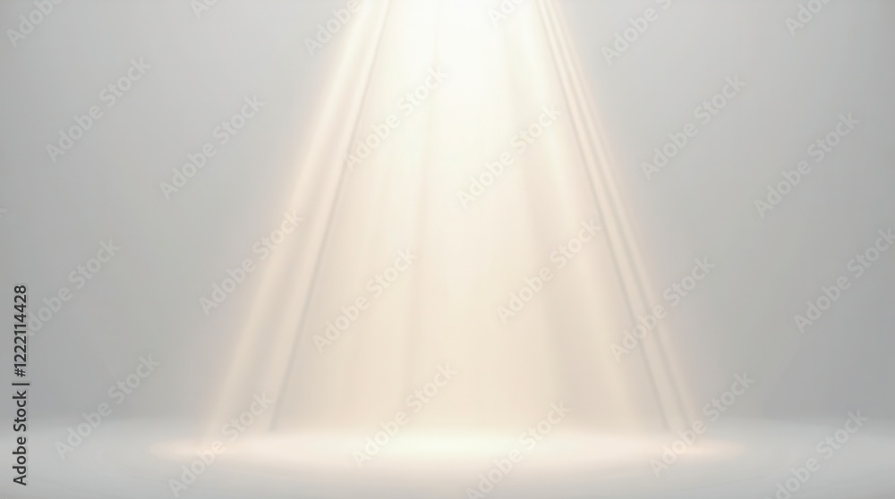 Poster rays of light emanating from top left light source isolated on white background. light beam overlay