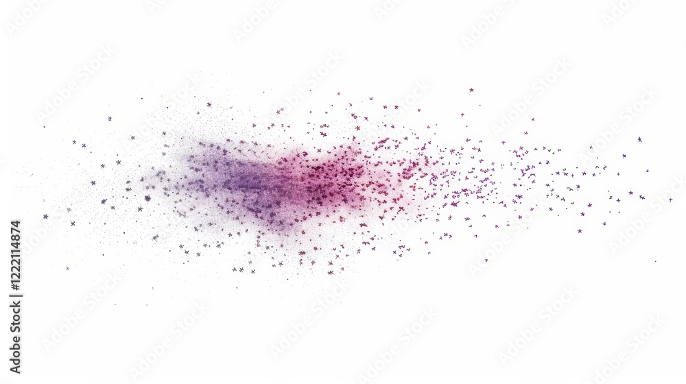 Poster artistic abstract scatter plot clipart with rainbow gradient on a white background for analysis