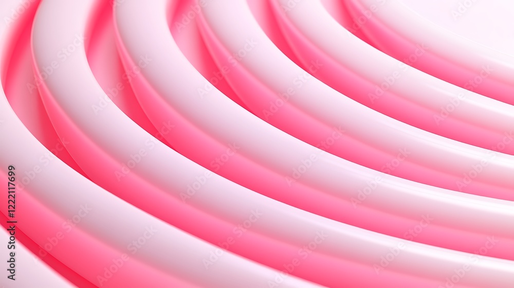 Poster abstract pink gradient waves creating a soft and smooth flowing visual texture for background or des