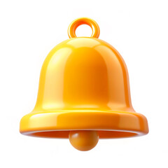 golden bell isolated on white