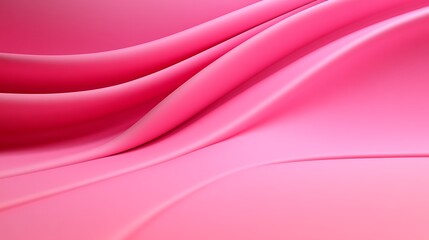 Obraz premium Abstract Smooth Pink Fabric Waves for Elegant Backgrounds and Designs Featuring Flowing Textures and Shapes