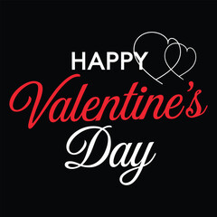 Unique Valentines Day Typography Vector