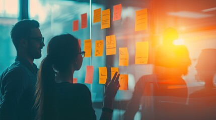 an image of a feedback session where team members are discussing project outcomes and improvements.