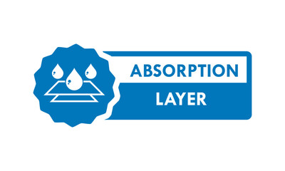 absorption layer badge design template illustration