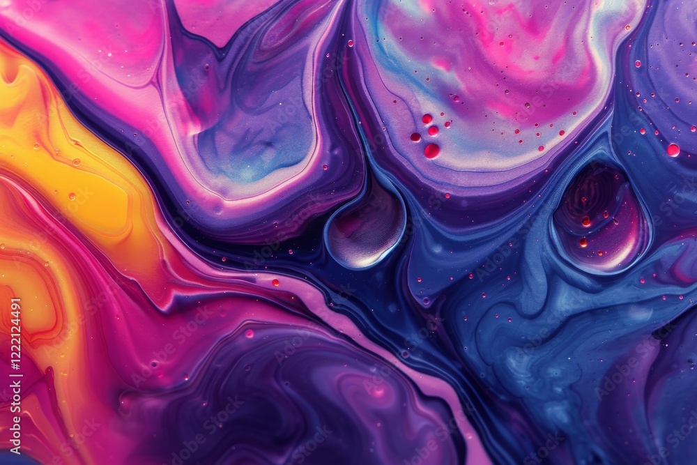 Poster an abstract colorful background filled with swirls of liquid paint art, showcasing vibrant hues blen