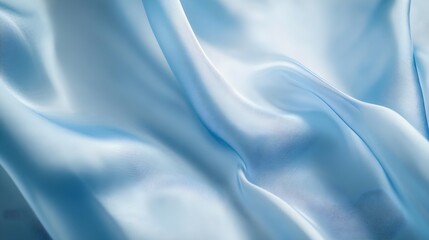 Obraz premium light blue silk fabric drape texture background