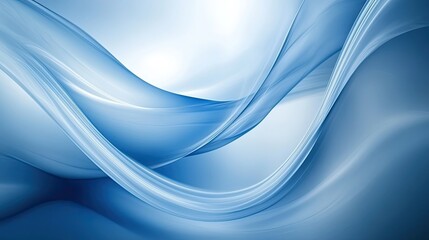 Fototapeta premium Abstract background in pastel blue with flowing, organic shapes for a modern design.