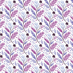 tropical seamless floral pattern with botanical motifs wildflowers and blossoms for fashion prints textile wallpaper wrapping and fabric designs