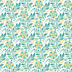 abstract tropical floral pattern with botanical motifs wildflowers and elegant textures for fashion prints textiles wallpaper wrapping and fabric designs