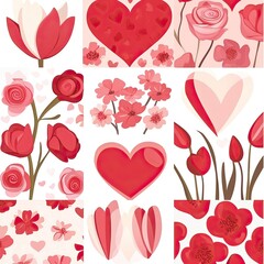 Festive Valentine’s Patterns: Hearts, Flowers, and Romantic Icons