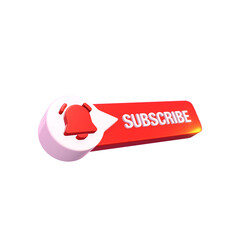 Subscription Alert 3D Icon Design