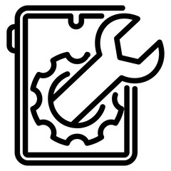 Mobile tools icon