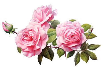 Fototapeta premium Rose flower plant inflorescence.