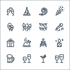 Naklejka premium celebration_icons