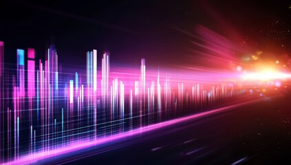 Vibrant Data Visualization Abstract