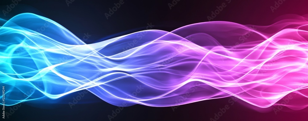 Poster dynamic colorful light trails abstract