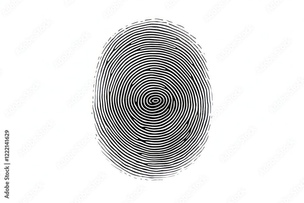 Poster symbol fingerprint pattern shape technology.