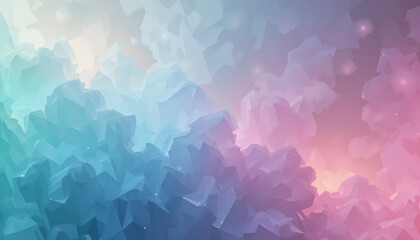 Colorful Geometric Pattern with Triangles and Bright Shapes