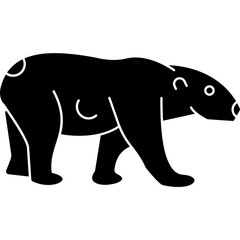 Bear  Vector Icon Set with Transparent Background	