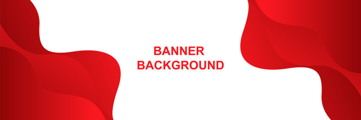 Abstract red banner background with liquid wave shapes. Modern gradient color. Template banner background for sales, business, ads, events, web, pages, and headers