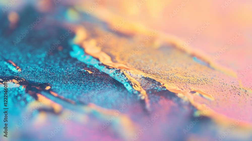 Poster intricate patterns of colors blend together, creating a stunning visual display reminiscent of a dre