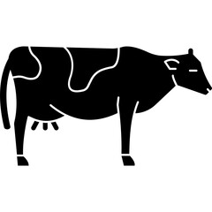 cow  Vector Icon Set with Transparent Background	
