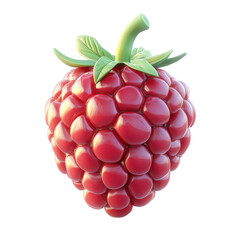 raspberry with leaves