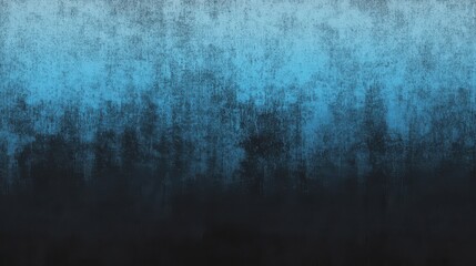 Obraz premium Smooth blue-black gradient background with grainy vintage digital texture
