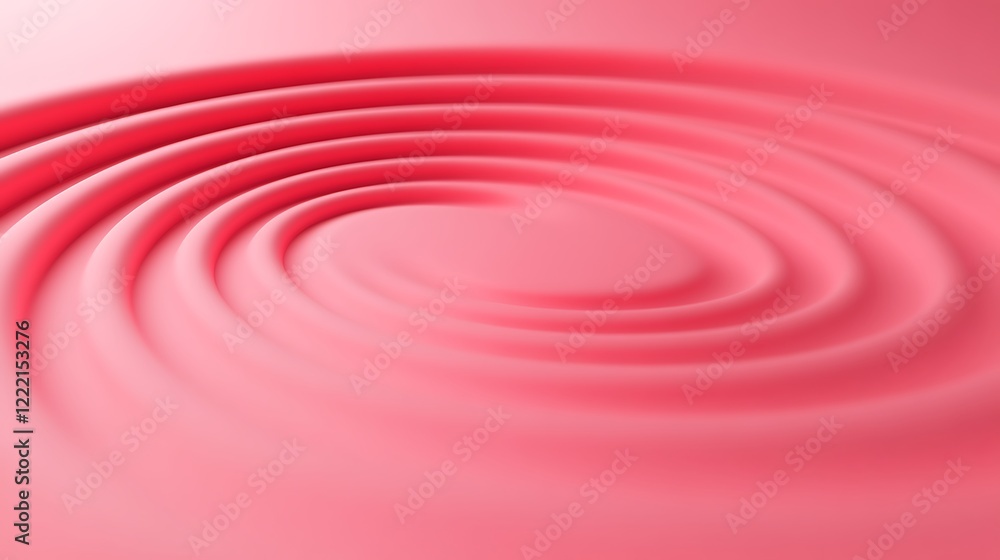 Poster smooth ripples in soft pink surface creating a calming and elegant visual representation of tranquil