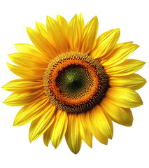 Fototapeta premium sunflower isolated on white background