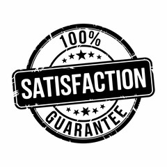 Obraz premium 100% Satisfaction Guarantee Retro Badge