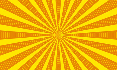 starburst yellow abstract background element of design illustration. sunburst - sunray vector illustration