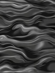 Fototapeta premium Abstract Black and Gray Flowing Waves Background