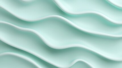 Obraz premium Soft Curves and Fluid Waves of Light Green Texture for Background and Design Inspiration