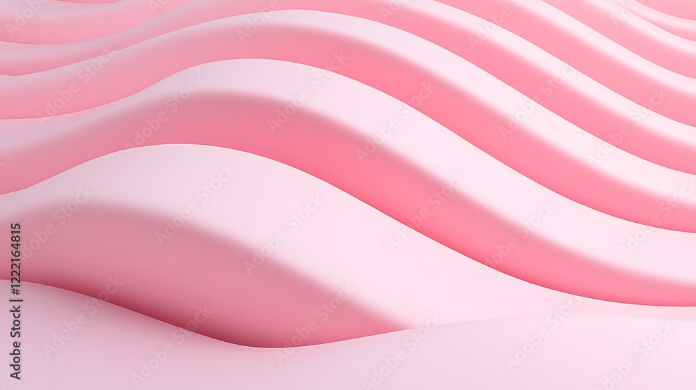 Poster soft pink waves in abstract design for background or texture use in creative projects and artwork