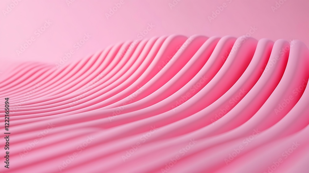Aufkleber soft pink waves of texture with flowing patterns, ideal for backgrounds and modern design projects