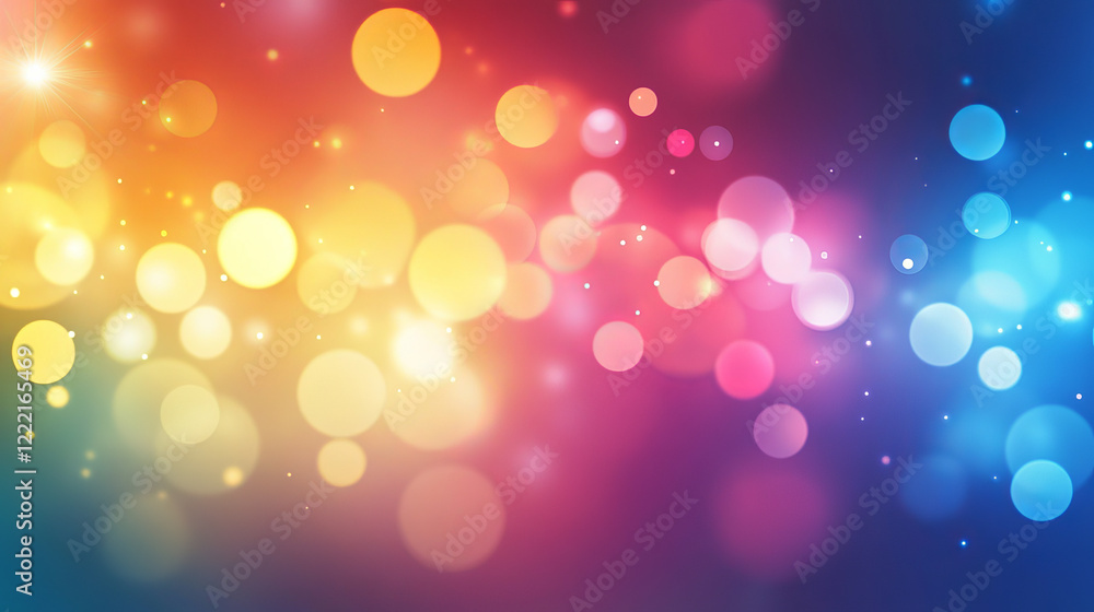 Poster abstract template horizontal banner with color squares