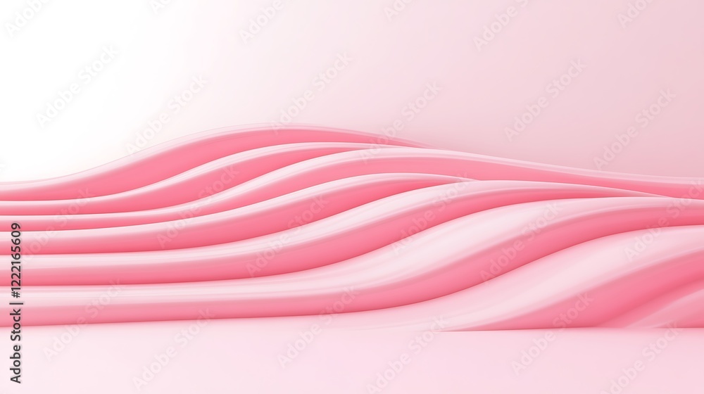 Poster soft pink wavy background for modern design projects and creative artwork applications in minimalist