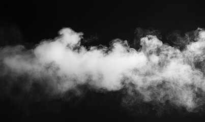 Obraz premium Dramatic Dark Cloudy Sky with Atmospheric Smoke Texture for Mysterious and Moody Backgrounds or Conceptual Scenes, Generative AI