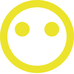 Emoji Simple No Face Circle icon logo design