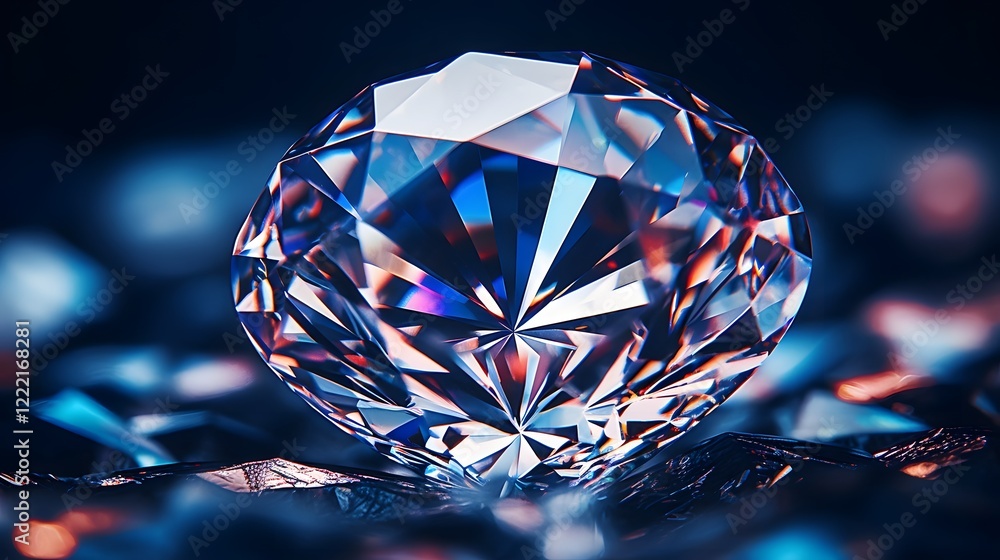 Aufkleber captivating macro photograph highlighting the exquisite details and refractive properties of a preci