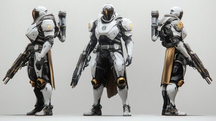 Destiny 2:  Three-Quarter View of  Titan  in  Radiant  Armor