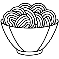 Minimalist Noodle Line Art