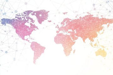 Global Network Connection: A World Map Visualization