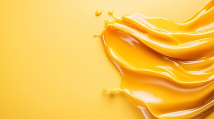 Dynamic Splash of Golden Liquid: Abstract Art Photography