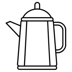 Minimalist Kettle Line Art