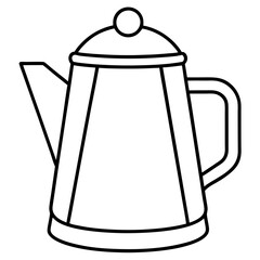 Minimalist Kettle Line Art