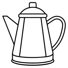 Minimalist Kettle Line Art