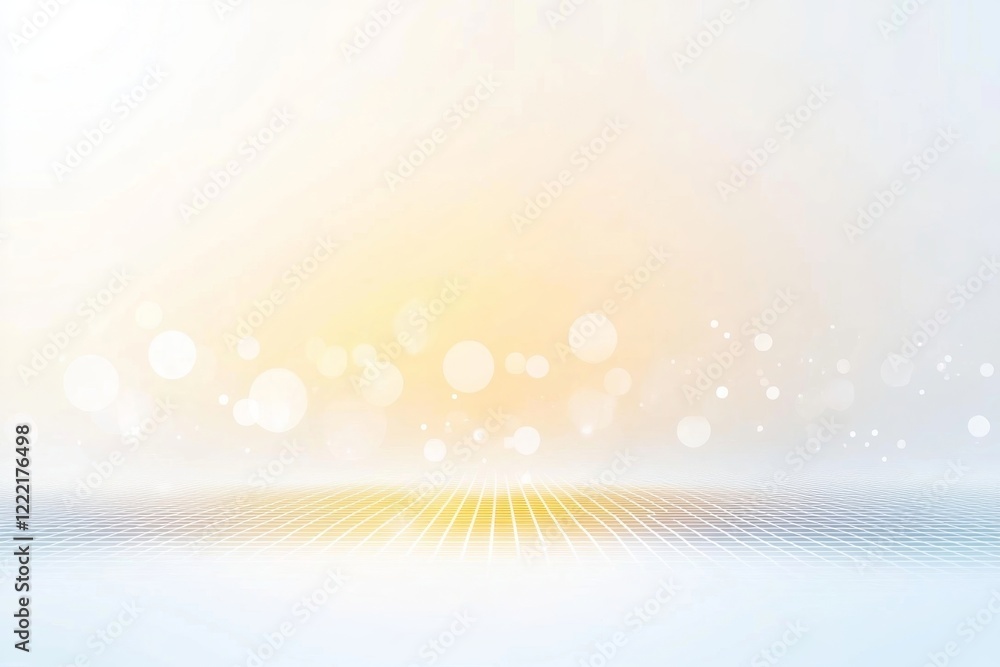 Poster abstract grid background with bokeh lights and soft colors